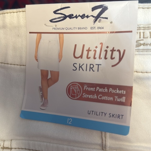 NWT Women's Seven7 Jean Utility Skirt Size 12 - Picture 6 of 6